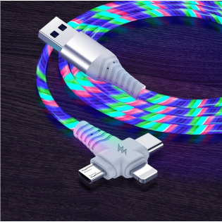 Svietiaci kábel USB 3v1