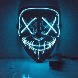 Svietiaca maska neon LED