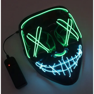 Svietiaca maska neon LED 2...